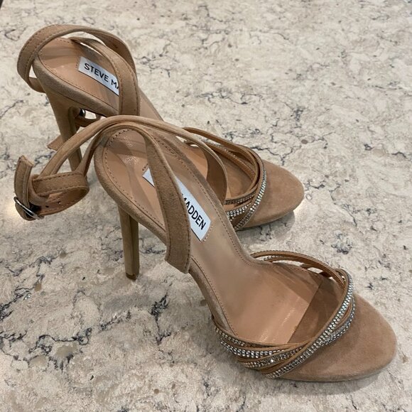 STEVE MADDEN LARA NATURAL STILETTOS - Picture 10 of 12